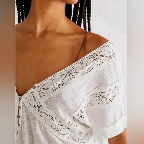 NWT Free People Way Out There Linen
Drape Sleeve Tunic Ivory Sz M - Picture 3 of 4